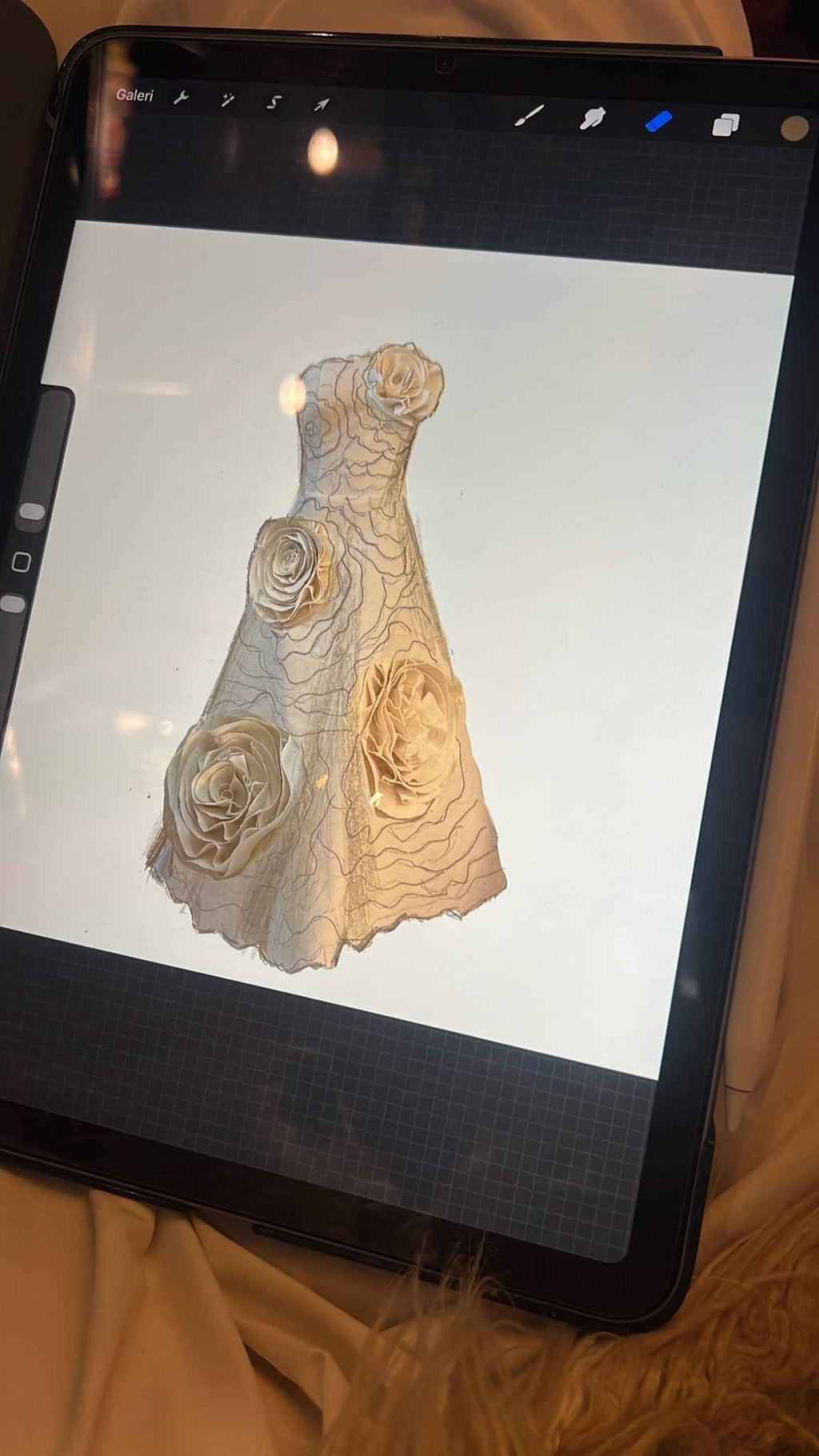 Custom Made Gold Diamond Dress