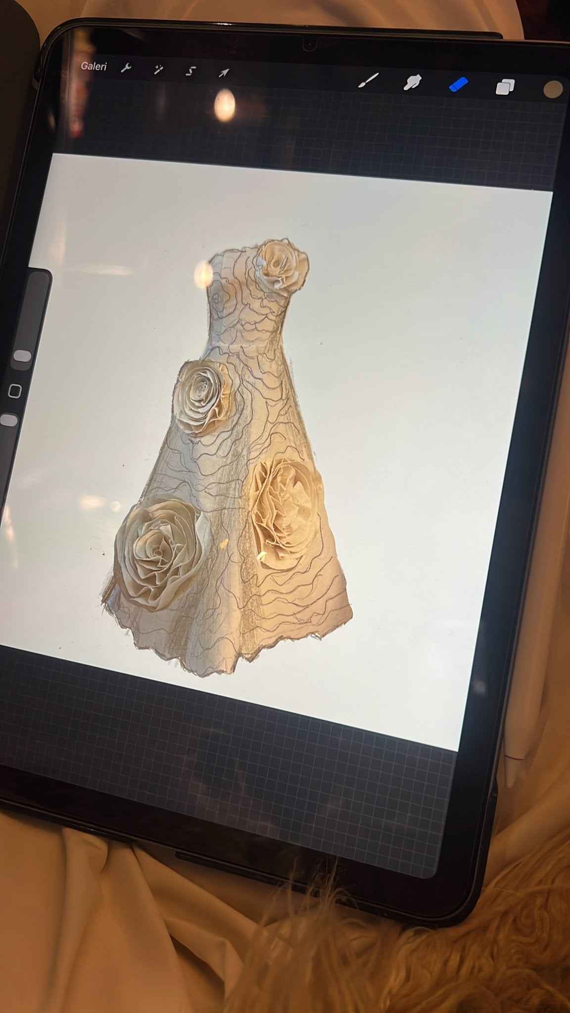 Custom Made Gold Diamond Dress