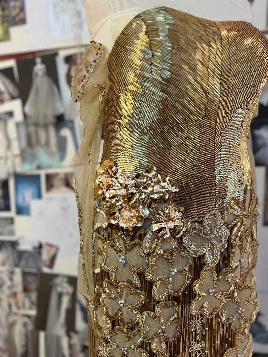 Custom made Gold Dress