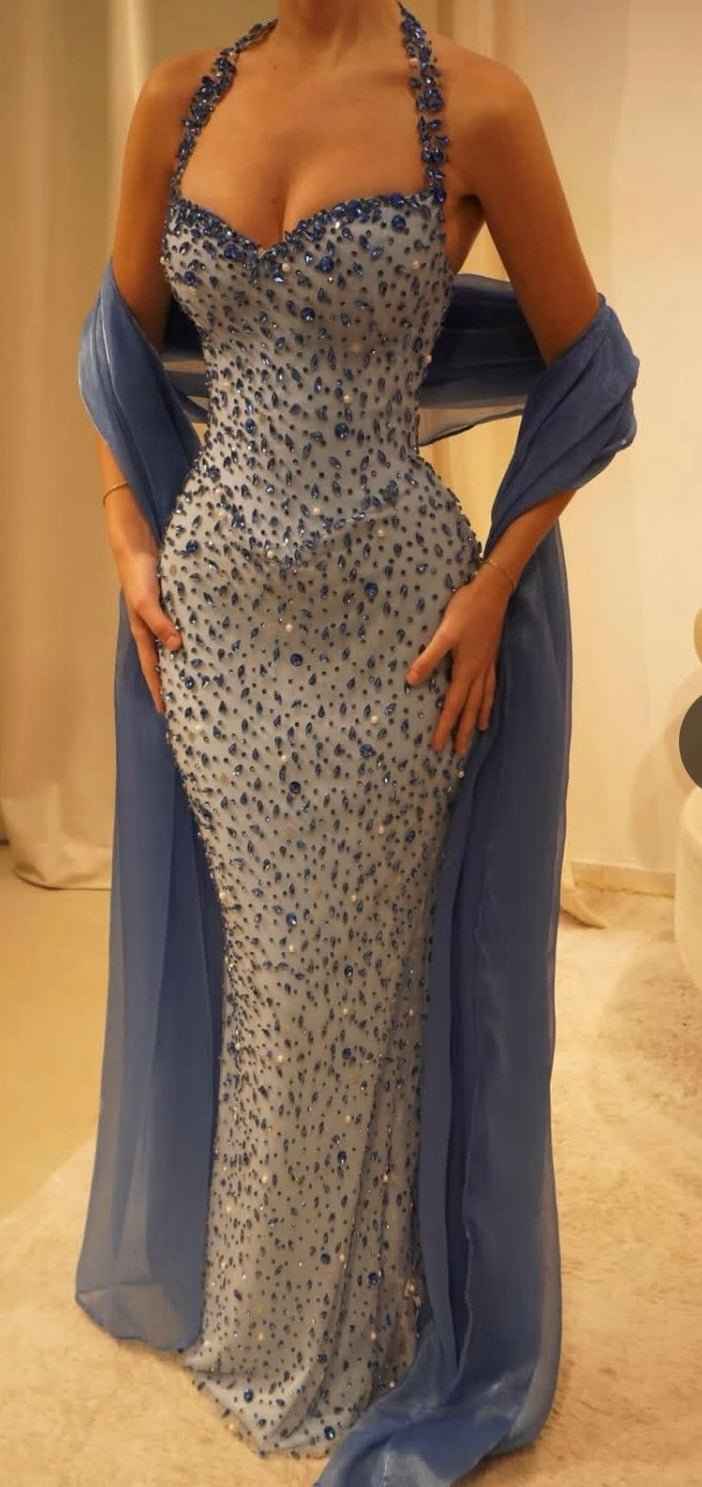 Custom Made Sapphire Night Dress