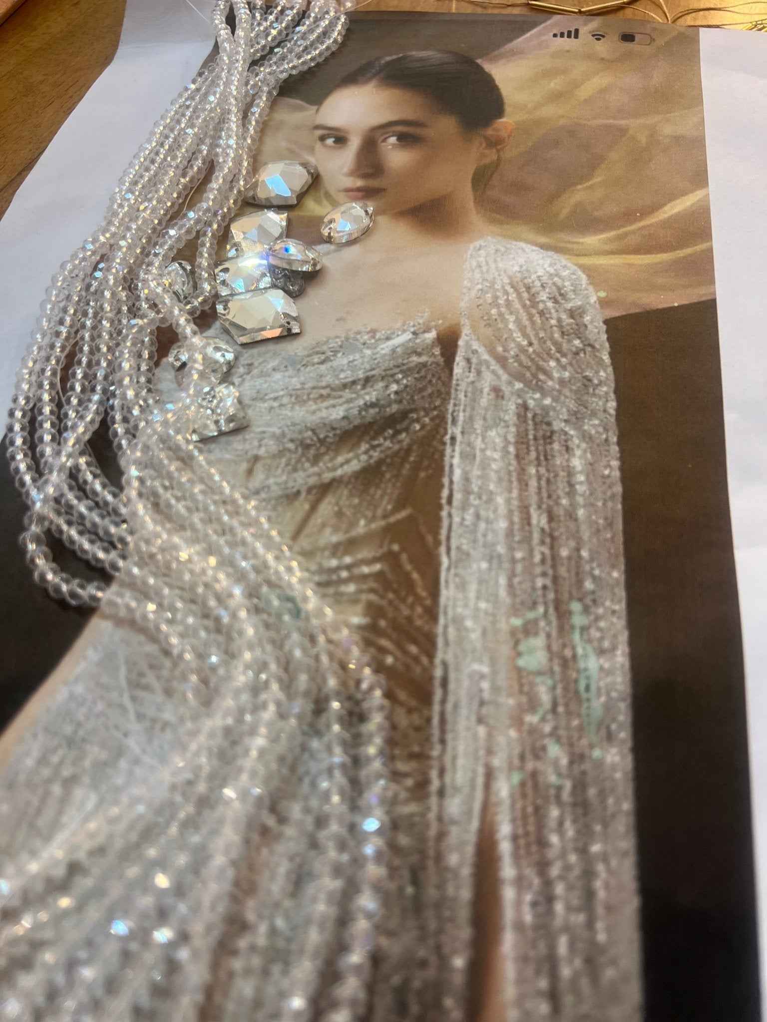 Custom Made Silver Dress