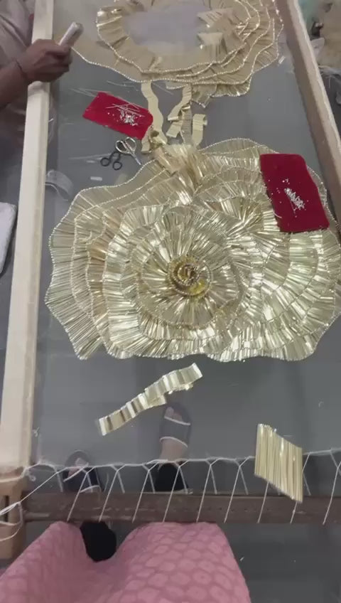 Custom Made Gold Diamond Dress